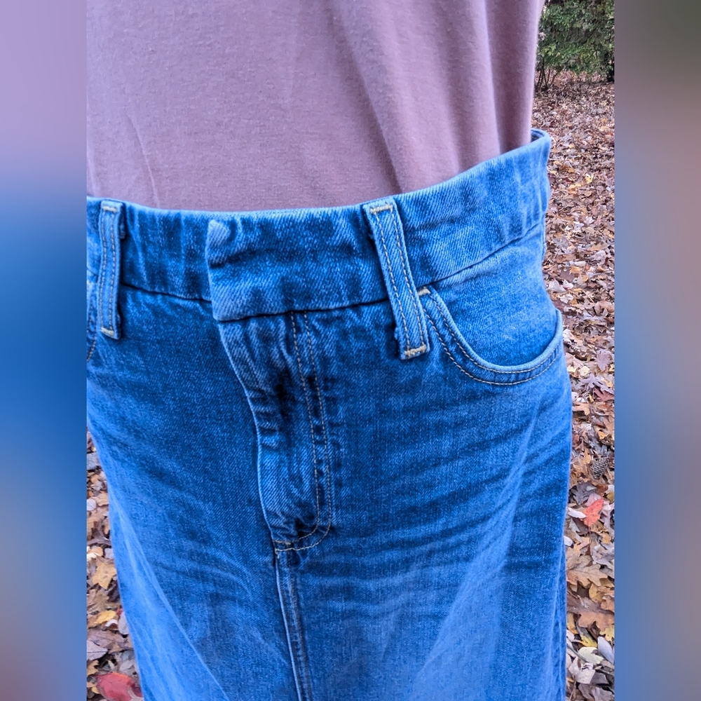 Frank & Eileen DonnybrookDenim Maxi Skirt Sz 27 EUC - Picture 11 of 12